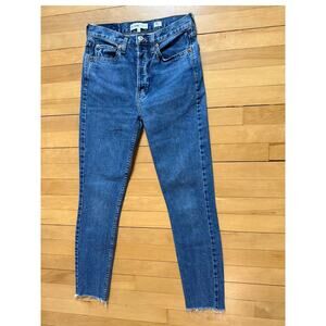 RE/DONE Originals 2017 High Rise Ankle Crop Jeans - Size 26 - EUC - MSRP $295